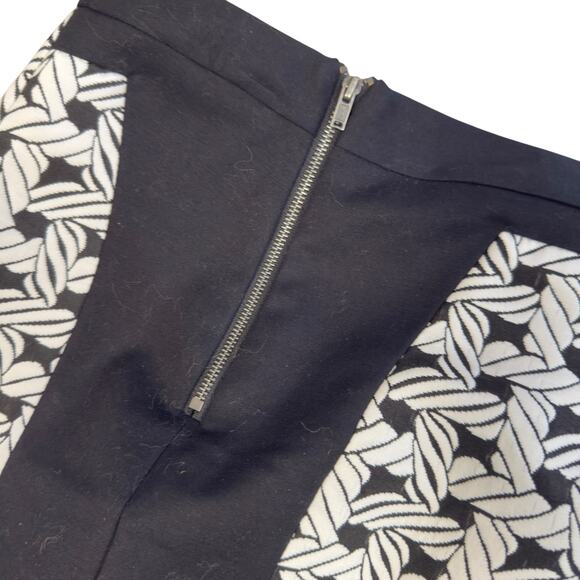 Worthington Women’s sz. 10 black & white color block pencil skirt Slimming #3684 - Picture 3 of 6